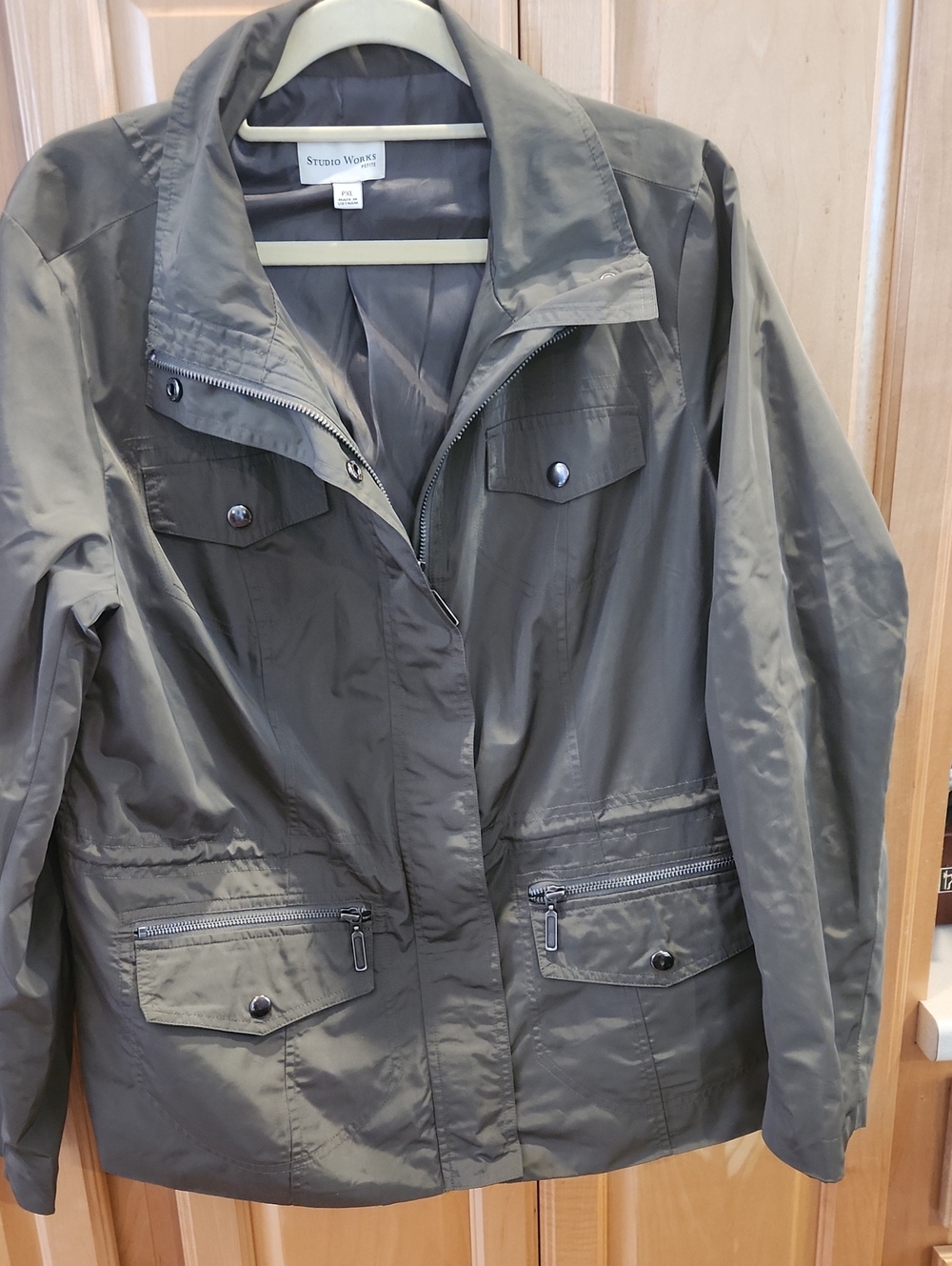 Studio Works Olive Green Utility Jacket for Women